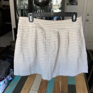 Halogen Cream Size 10 Petite Mini Skirt w/ pockets